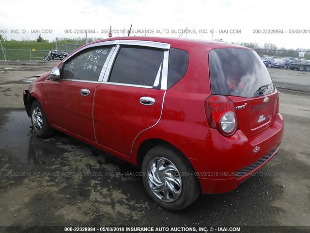 KL1TD66E79B381829 - 2009 CHEVROLET AVEO LS/LT 红色 照片 3