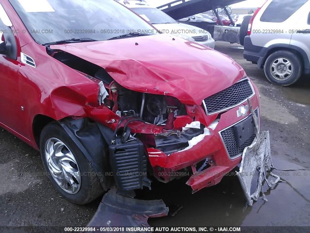 KL1TD66E79B381829 - 2009 CHEVROLET AVEO LS/LT 红色 照片 6