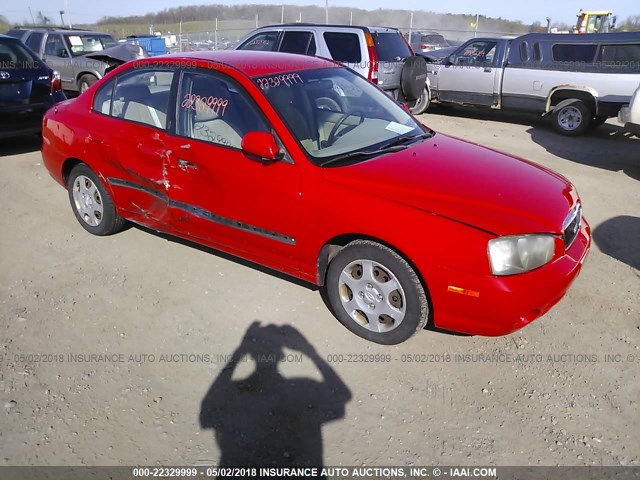 KMHDN45D63U600729 - 2003 HYUNDAI ELANTRA GLS/GT RED photo 1