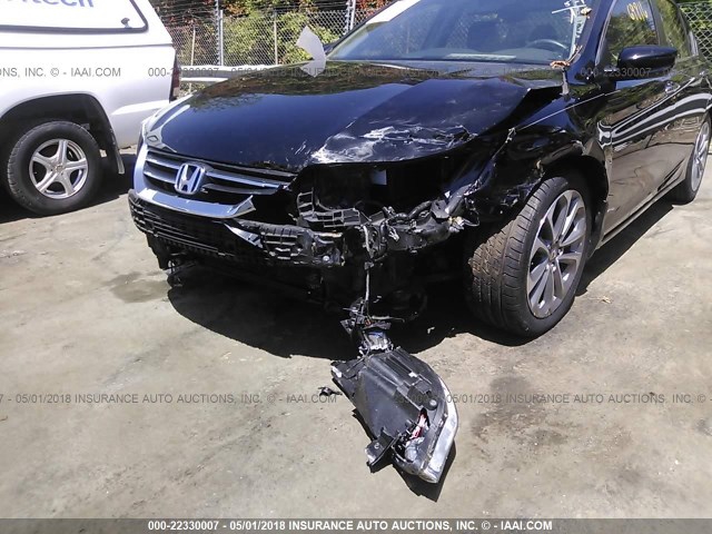 1HGCR2E57EA038511 - 2014 HONDA ACCORD SPORT 黑色 照片 6