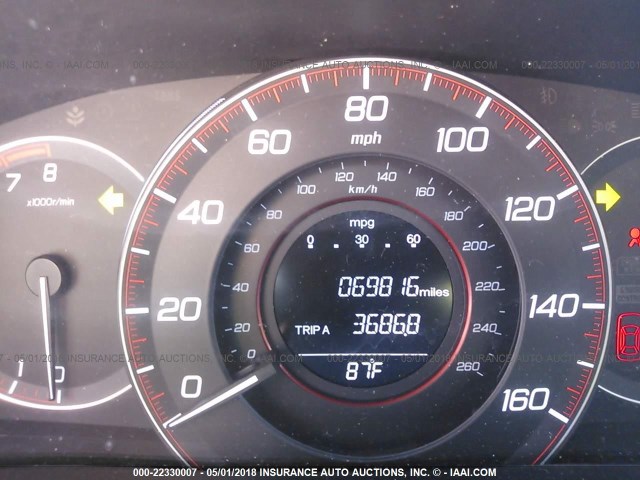 1HGCR2E57EA038511 - 2014 HONDA ACCORD SPORT 黑色 照片 7