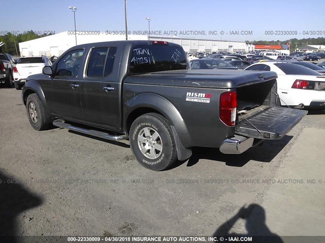 1N6AD07W75C417251 - 2005 NISSAN FRONTIER CREW CAB LE/SE/OFF ROAD GRAY photo 3