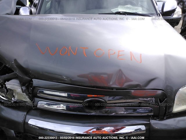 5TBBT44173S418415 - 2003 TOYOTA TUNDRA ACCESS CAB SR5 GRAY photo 10