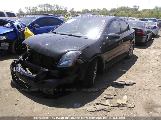 3N1CB61E68L627470 - 2008 NISSAN SENTRA SE-R SPEC V BLACK photo 2