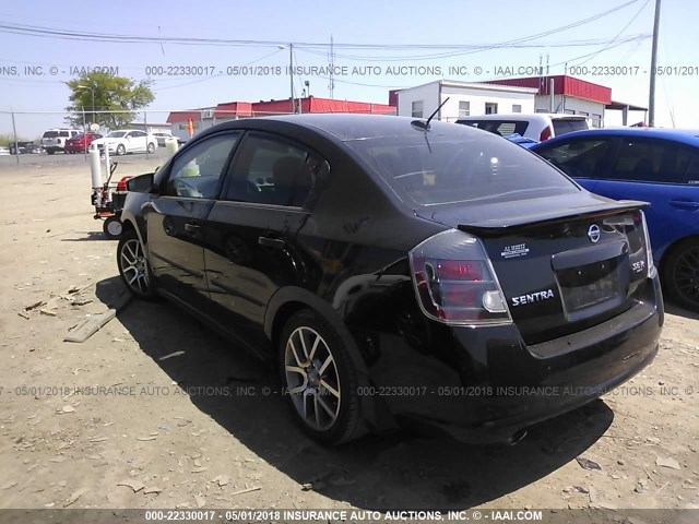 3N1CB61E68L627470 - 2008 NISSAN SENTRA SE-R SPEC V BLACK photo 3