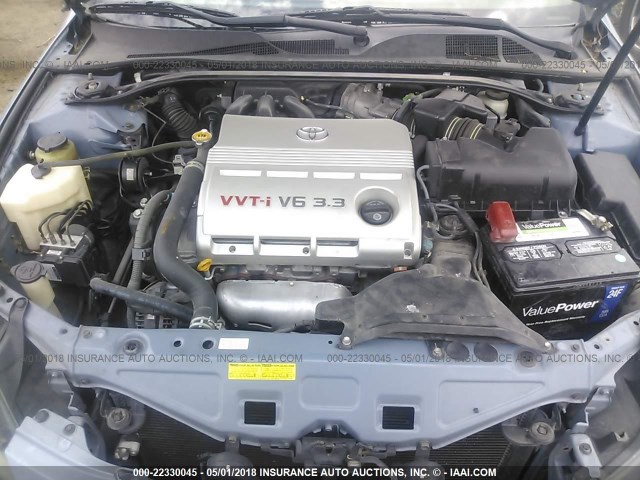 4T1CA38P64U020549 - 2004 TOYOTA CAMRY SOLARA SE/SLE ღია ლურჯი ფოტო 10