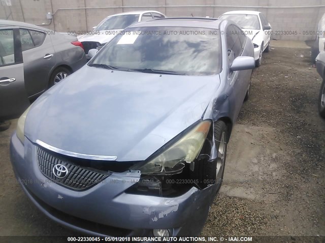 4T1CA38P64U020549 - 2004 TOYOTA CAMRY SOLARA SE/SLE ღია ლურჯი ფოტო 6