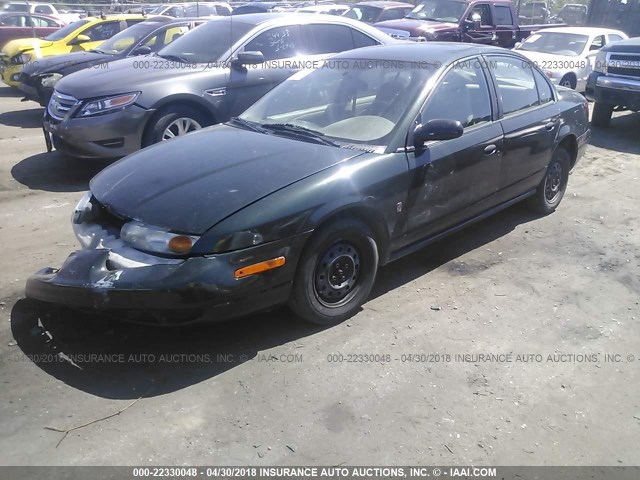 1G8ZH52821Z265073 - 2001 SATURN SL1 GREEN photo 2