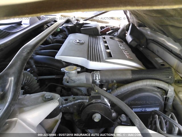 4T1BF30K05U603150 - 2005 TOYOTA CAMRY LE/XLE/SE ოქროსფერი ფოტო 10