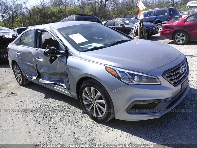 5NPE34AF2FH250407 - 2015 HYUNDAI SONATA SPORT/LIMITED SILVER photo 1