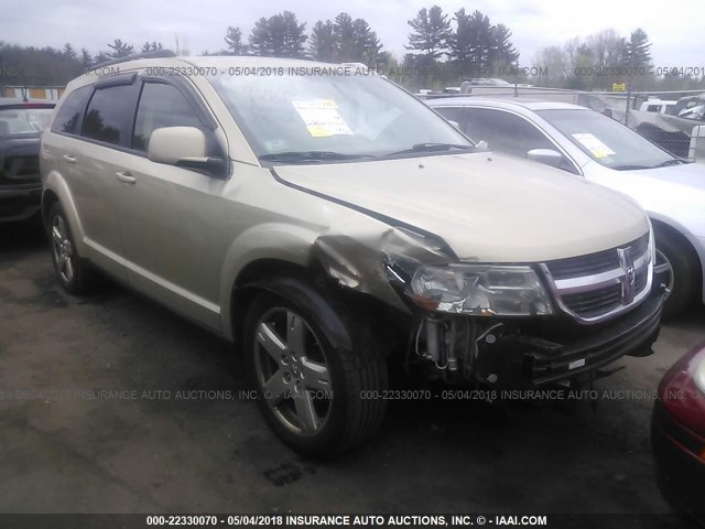 3D4PH5FV9AT114058 - 2010 DODGE JOURNEY SXT GOLD photo 1