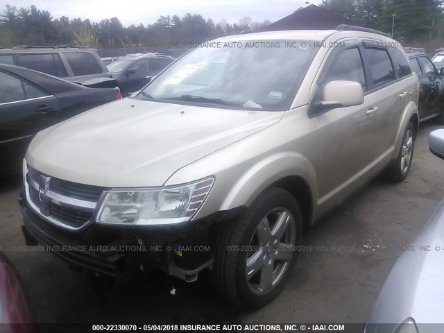 3D4PH5FV9AT114058 - 2010 DODGE JOURNEY SXT GOLD photo 2