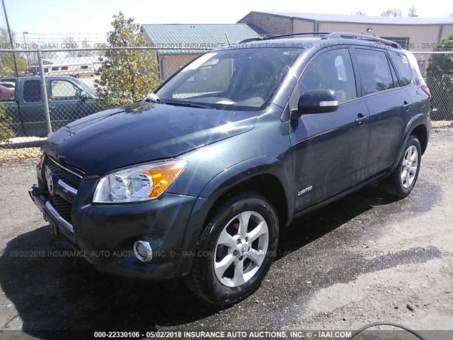 2T3DF4DV9AW048395 - 2010 TOYOTA RAV4 LIMITED Yaşıl foto 2