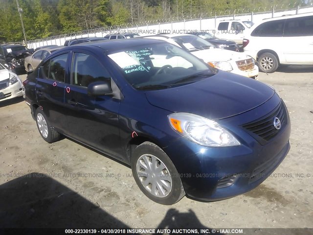 3N1CN7AP6DL886288 - 2013 NISSAN VERSA S/S PLUS/SV/SL BLUE photo 1