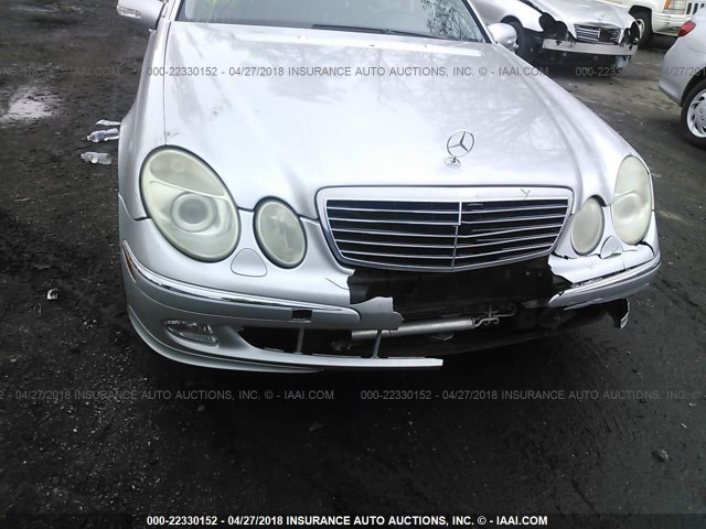 WDBUF70J04A494182 - 2004 MERCEDES-BENZ E 500 SILVER photo 6