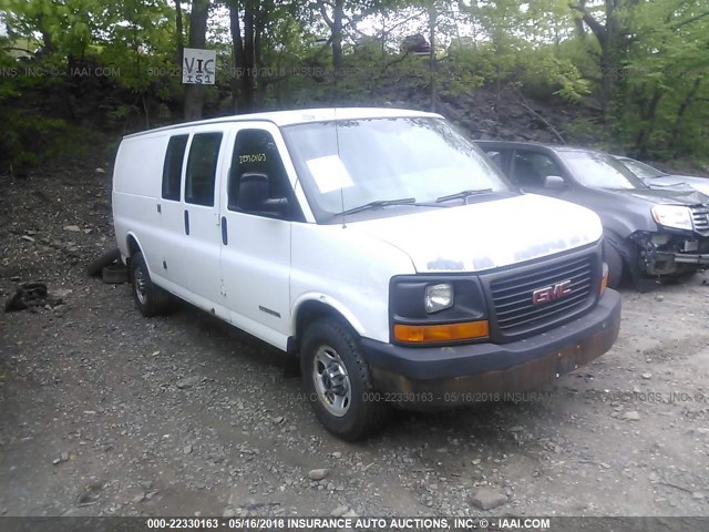 1GTGG29V551128322 - 2005 GMC SAVANA G2500 WHITE photo 1