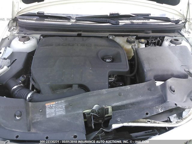 1G1ZC5E1XBF280774 - 2011 CHEVROLET MALIBU 1LT 白色 照片 10