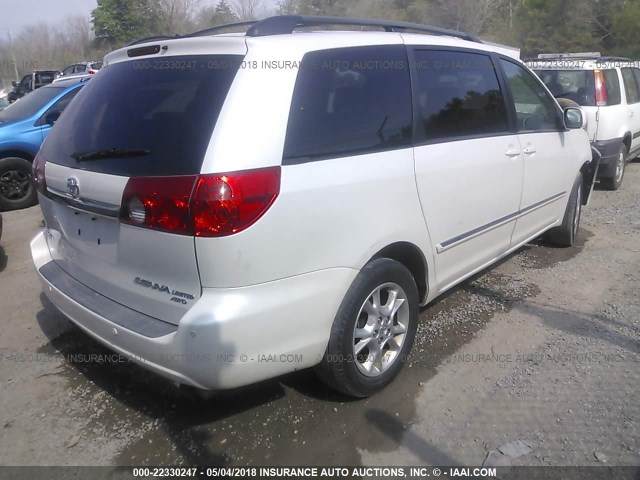 5TDBA22CX6S067994 - 2006 TOYOTA SIENNA XLE/XLE LIMITED WHITE photo 4