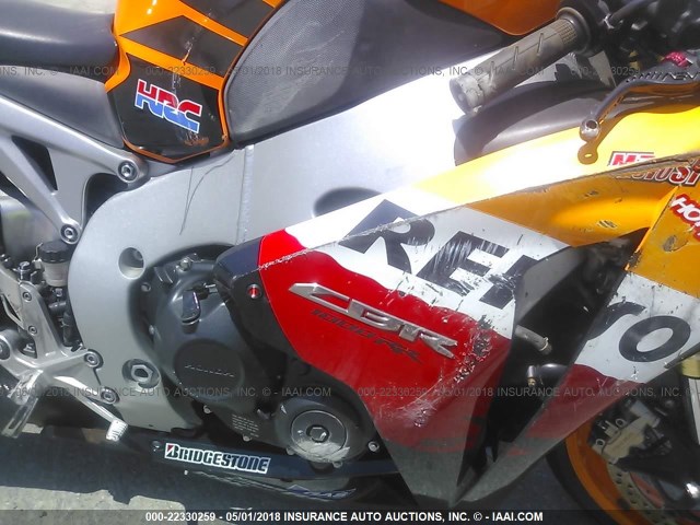 JH2SC59J49K000519 - 2009 HONDA CBR1000 RR ORANGE photo 8