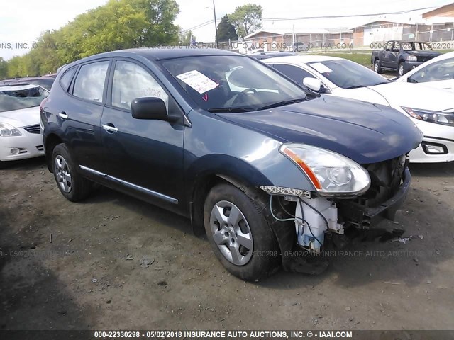 JN8AS5MT7DW002562 - 2013 NISSAN ROGUE S/SV BLUE photo 1