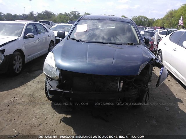 JN8AS5MT7DW002562 - 2013 NISSAN ROGUE S/SV BLUE photo 6