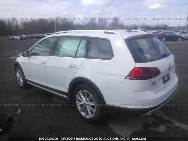 3VWH17AU4HM537664 - 2017 VOLKSWAGEN Golf Alltrack S/SE/SEL 黄色 照片 3