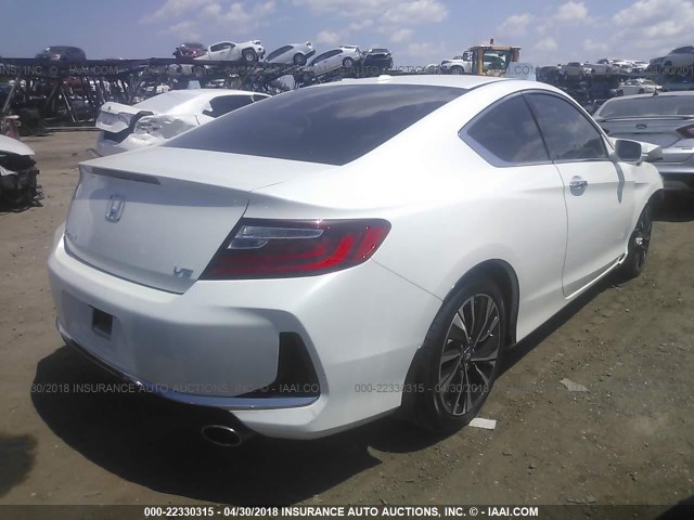 1HGCT2B88GA000823 - 2016 HONDA ACCORD EXL WHITE photo 4