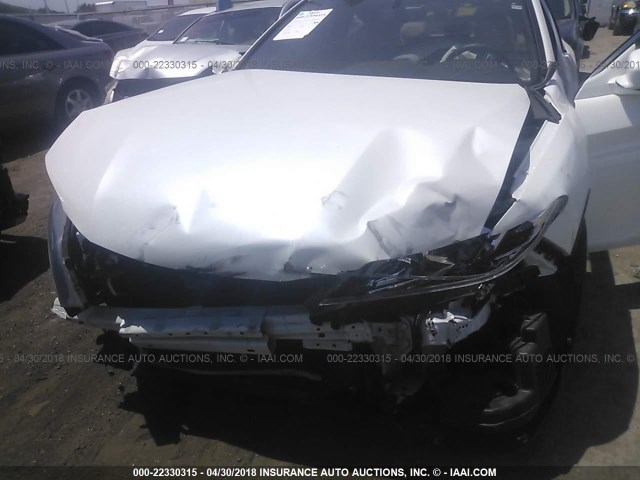 1HGCT2B88GA000823 - 2016 HONDA ACCORD EXL WHITE photo 6