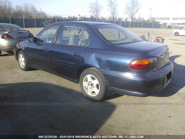 1G1NE52JX16231151 - 2001 CHEVROLET MALIBU LS 蓝色 照片 3