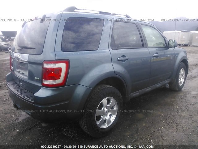 1FMCU9EG4BKC23690 - 2011 FORD ESCAPE LIMITED BLUE photo 4