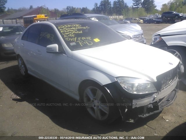 WDDGF8BB0AF472178 - 2010 MERCEDES-BENZ C 300 4MATIC WHITE photo 1