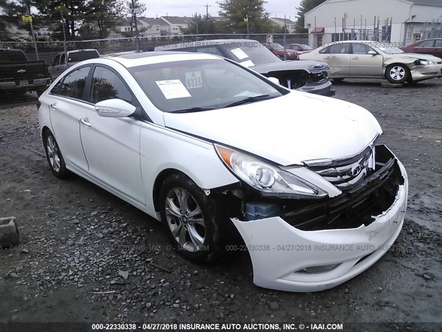 5NPEC4AC2BH118683 - 2011 HYUNDAI SONATA SE/LIMITED WHITE photo 1