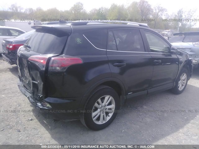 JTMRJREV6HD107104 - 2017 TOYOTA RAV4 HV LE/XLE BLACK photo 4