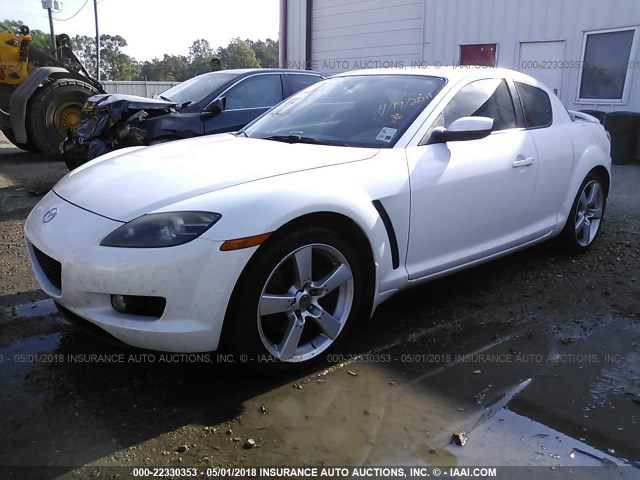 JM1FE17N350160755 - 2005 MAZDA RX8 WHITE photo 2