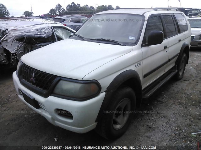 JA4MT21H11P002237 - 2001 MITSUBISHI MONTERO SPORT ES/SPORT LS WHITE photo 2