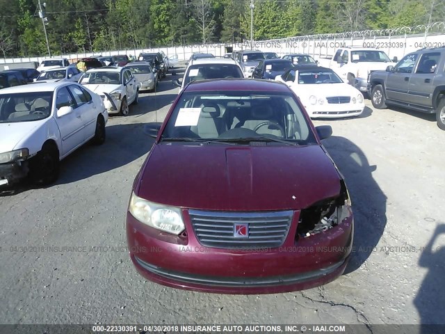 1G8AJ52F55Z102665 - 2005 SATURN ION LEVEL 2 RED photo 6