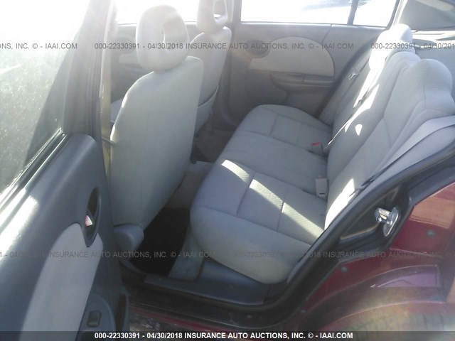 1G8AJ52F55Z102665 - 2005 SATURN ION LEVEL 2 RED photo 8