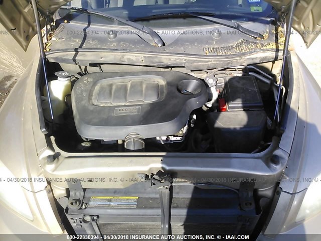 3GNDA13D28S542019 - 2008 CHEVROLET HHR LS ოქროსფერი ფოტო 10