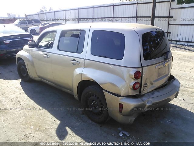 3GNDA13D28S542019 - 2008 CHEVROLET HHR LS ოქროსფერი ფოტო 3