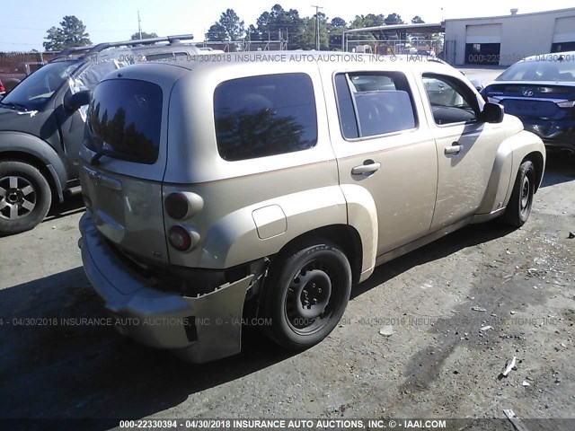 3GNDA13D28S542019 - 2008 CHEVROLET HHR LS ოქროსფერი ფოტო 4