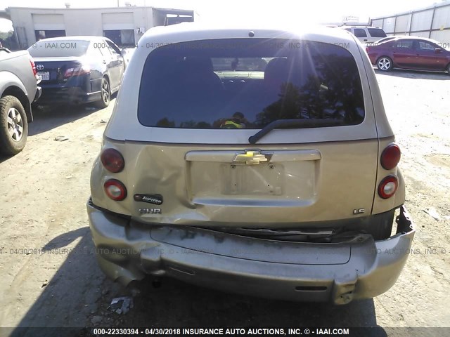 3GNDA13D28S542019 - 2008 CHEVROLET HHR LS ოქროსფერი ფოტო 6