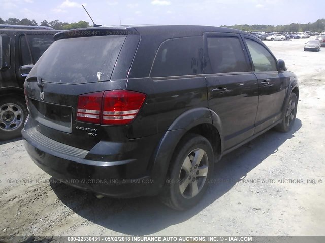 3D4GG57V69T502765 - 2009 DODGE JOURNEY SXT BLACK photo 4