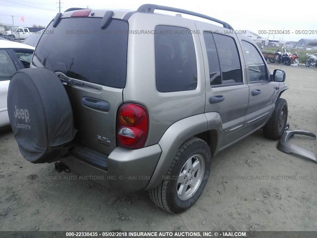 1J4GL58K04W161373 - 2004 JEEP LIBERTY LIMITED GOLD photo 4