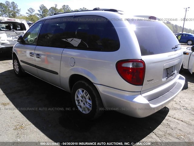 1D4GP44323B276830 - 2003 DODGE GRAND CARAVAN SPORT SILVER photo 3