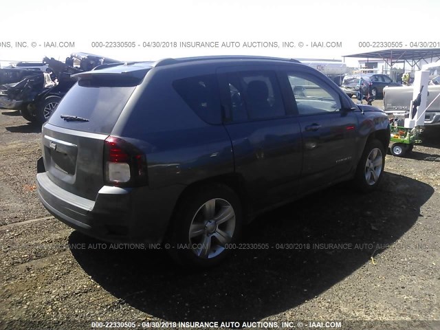 1C4NJCBA6GD742688 - 2016 JEEP COMPASS SPORT GRAY photo 4