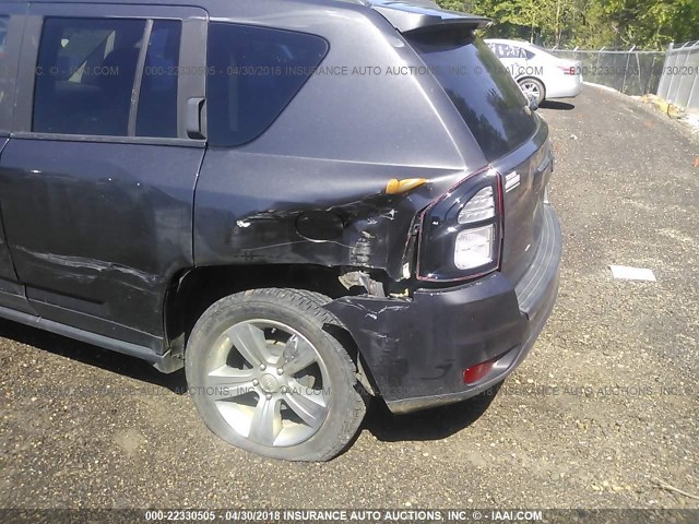 1C4NJCBA6GD742688 - 2016 JEEP COMPASS SPORT GRAY photo 6