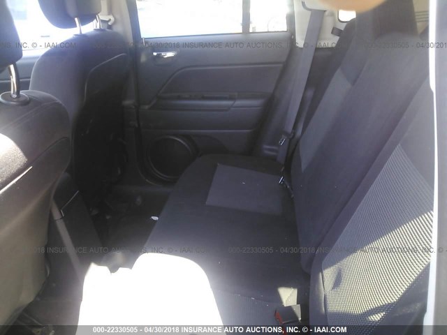 1C4NJCBA6GD742688 - 2016 JEEP COMPASS SPORT GRAY photo 8