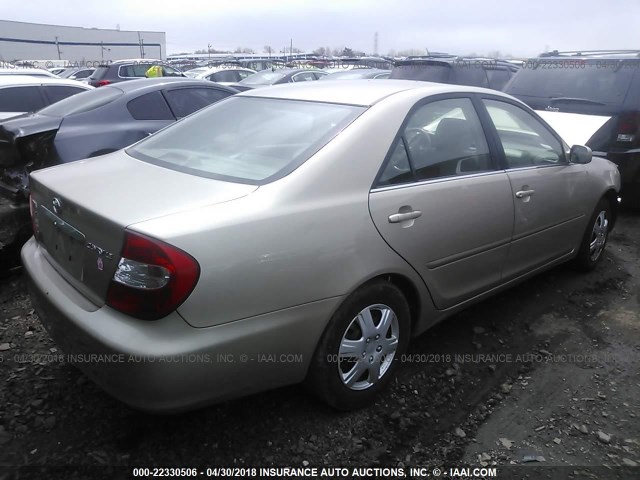 4T1BE32K84U877937 - 2004 TOYOTA CAMRY LE/XLE/SE TAN photo 4