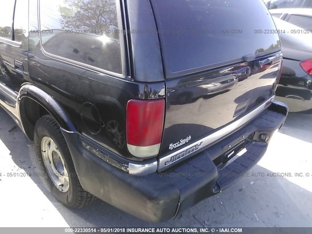 1GKCS13W512200881 - 2001 GMC JIMMY BLACK photo 6