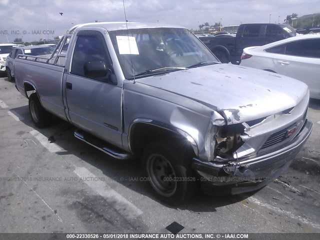 1GTDC14Z8PE545268 - 1993 GMC SIERRA C1500 SILVER photo 1